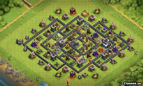 More Info Here . . Unbeatable undefeated town hall 9 base